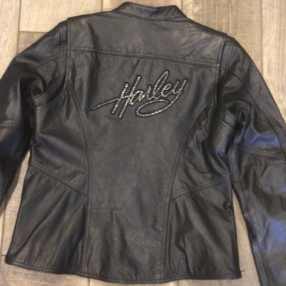 Harley-Davidson Black Leather Jacket for Women - Picture 2 of 6